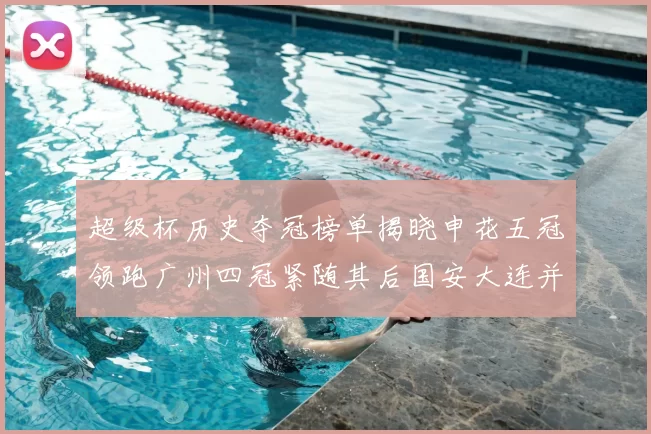 超级杯历史夺冠榜单揭晓申花五冠领跑广州四冠紧随其后国安大连并列第三